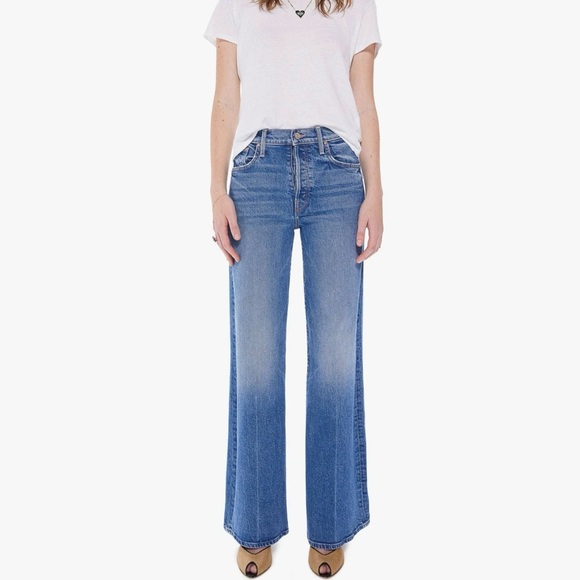MOTHER Blue Flare & Wide Leg Jeans - Picture 1 of 12